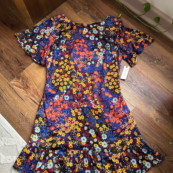 Anthropologie Vibrant Floral Mini Dress - Picture 4 of 12